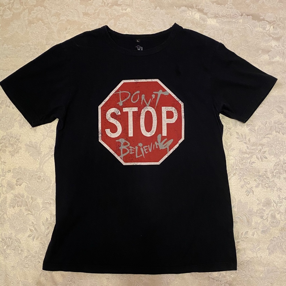 Journey Band-T Don’t Stop Believing Black Shirt